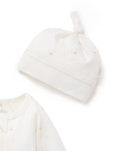 Load image into Gallery viewer, Pure Baby Zip Growsuit &amp; Hat Set - Vanilla Bear